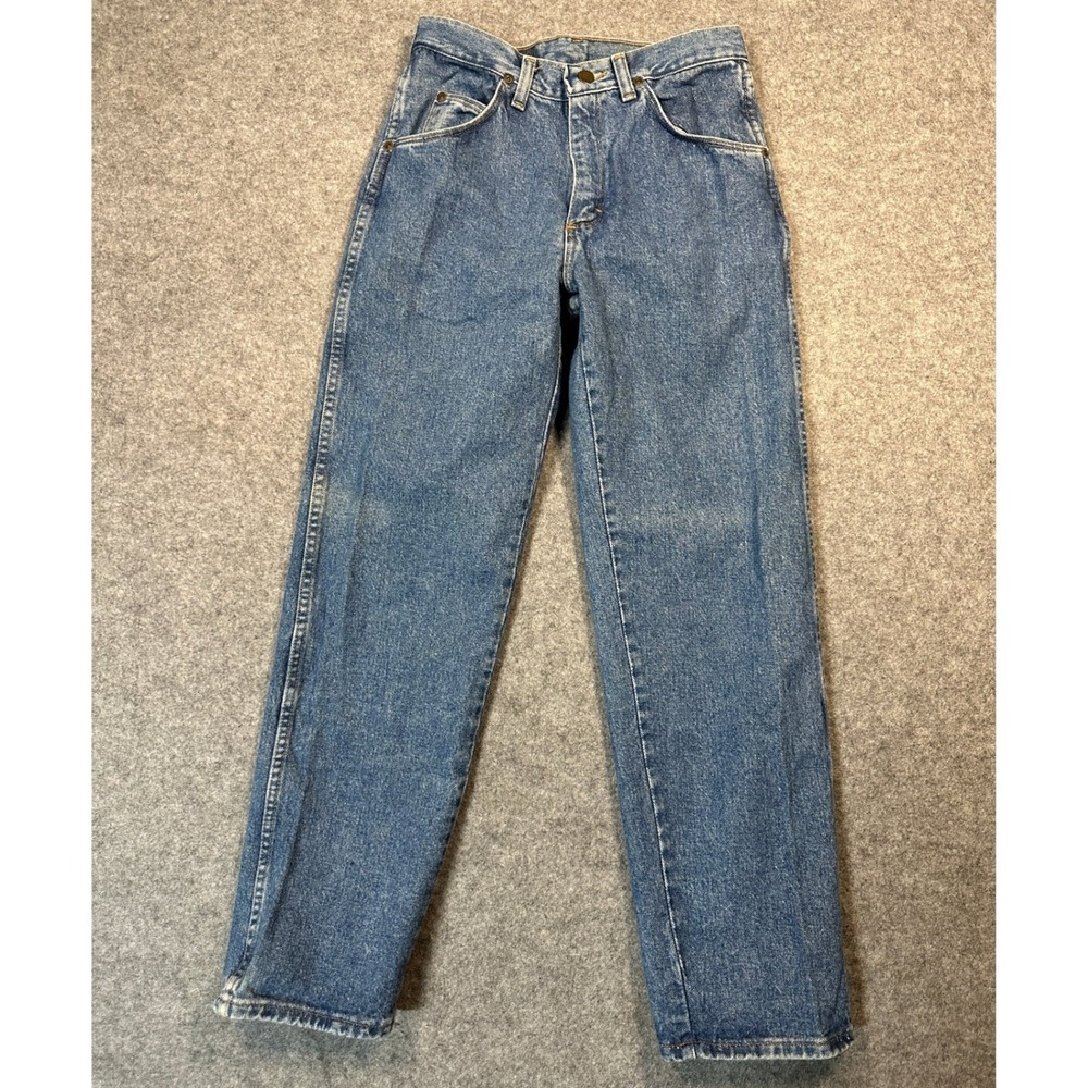 Wrangler 955STVW Straight Leg Jeans 29x30 Blue Medium Wash Made in USA‎ Cotton